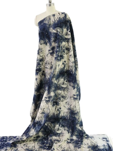 Granatowa tkanina lniana 50cm x 145cm dla majsterkowiczów, patchworku, szycia, pikowania sukienek, toreb, obrusów i kurtyn - Wianko - 17