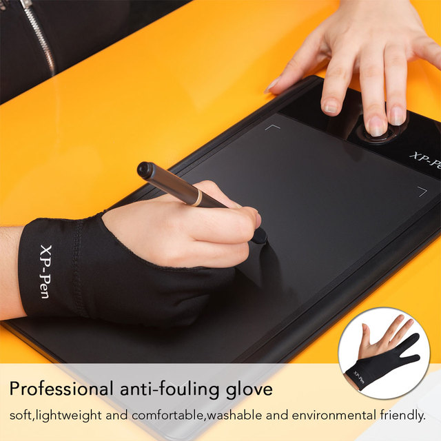 Rękawiczki artystyczne anti-porastające na Tablet graficzny z podświetlanym wyświetlaczem i śledzeniem - XP-Pen HUION WACOM - S/M/L - Wianko - 3