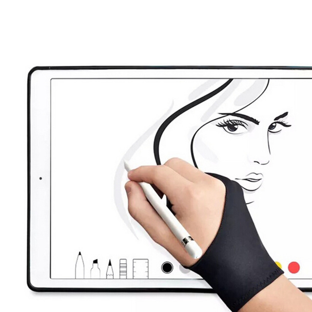 Rękawiczki artystyczne anti-porastające na Tablet graficzny z podświetlanym wyświetlaczem i śledzeniem - XP-Pen HUION WACOM - S/M/L - Wianko - 4