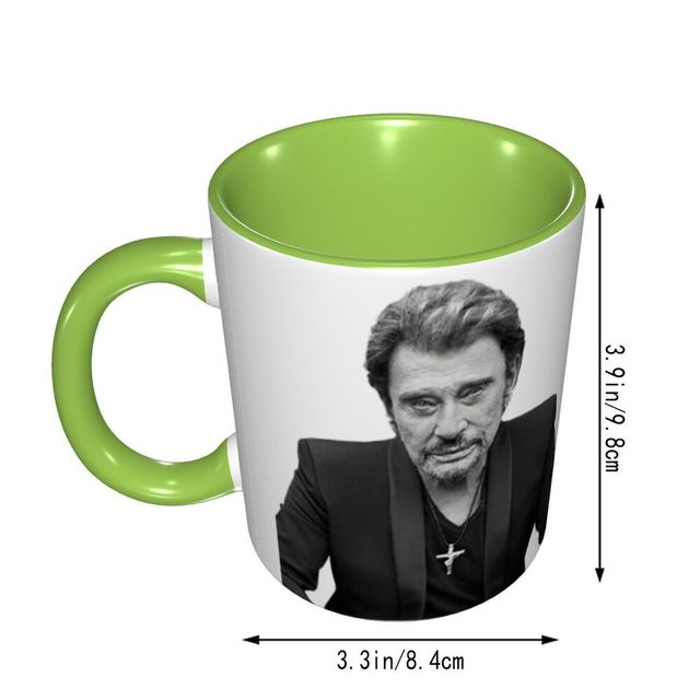 Kubek z naklejką Johnny i Hallyday oraz humorem graficznym R337 do druku - nowość - Wianko - 27