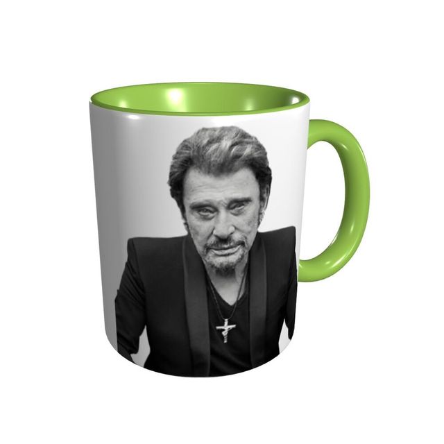 Kubek z naklejką Johnny i Hallyday oraz humorem graficznym R337 do druku - nowość - Wianko - 25