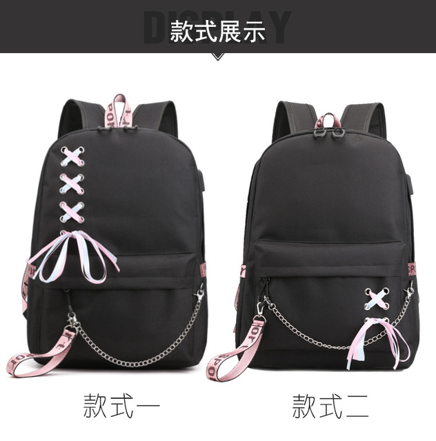 Plecak Tik Tok z portem USB dla nastolatków - Wianko - 14