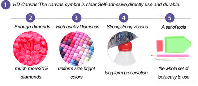 Art kolorowy ołówek DIY - kwadratowy obraz diamentowy haftowany ręcznie Rhinestone, duży rozmiar - Wianko - 7