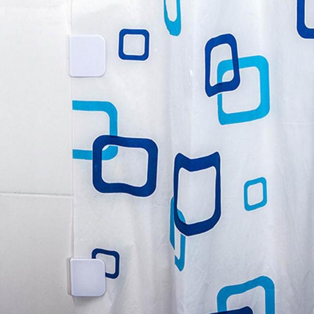 Zestaw 2 klipsów do prysznicowych zasłon przeciw rozpryskom, wysoka jakość ochrona przed wyciekaniem wody, kółka do prysznicowych zasłon, akcesoria łazienkowe - Wianko - 8