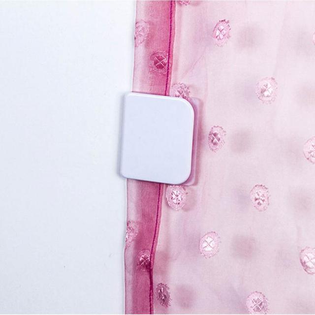 Zestaw 2 klipsów do prysznicowych zasłon przeciw rozpryskom, wysoka jakość ochrona przed wyciekaniem wody, kółka do prysznicowych zasłon, akcesoria łazienkowe - Wianko - 4