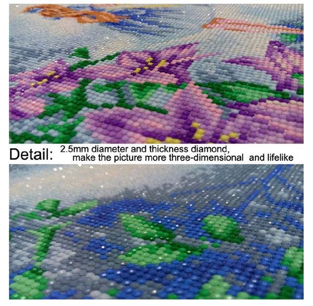 Diamentowe malowanie krzyżem 5D DIY - własne zdjęcie, pełne kryształki, spersonalizowane, haft mozaikowy na ścianę - Wianko - 10