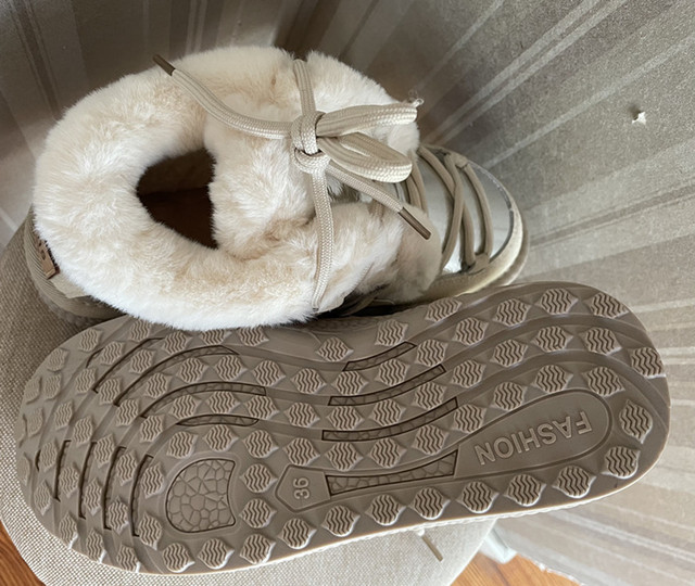 Damskie buty śniegowe zimowe 2020 plus aksamitne, grube, ciepłe, wodoodporne, sznurowane, bawełniane - Wianko - 4
