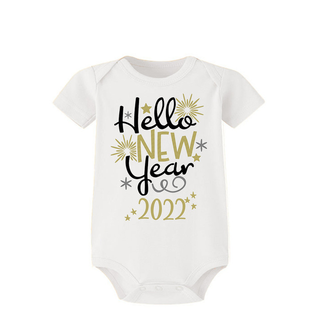 Niemowlęce body dla noworodków z krótkim rękawem - chłopcy, dziewczynki - prezenty na Nowy Rok 2022 - Wianko - 19