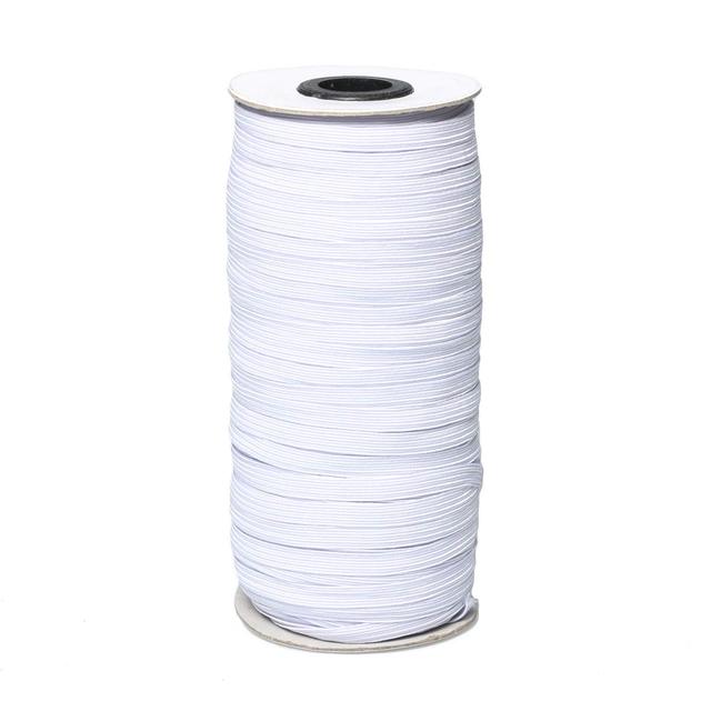 Biała elastyczna opaska o szerokości 6mm na szpuli o długości 40m - Wianko - 1
