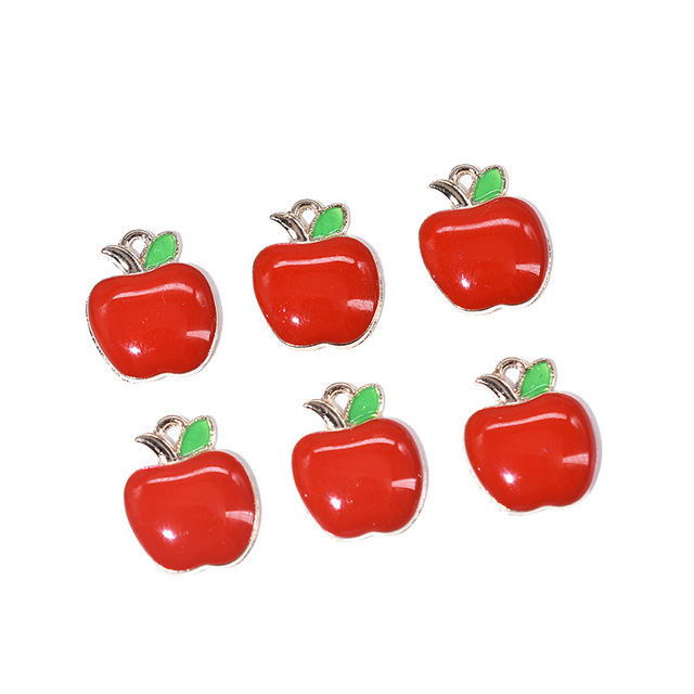 20 sztuk/partia Charms Apple 11.5*14mm do biżuterii - kolczyki, bransoletka, naszyjnik - Wianko - 6