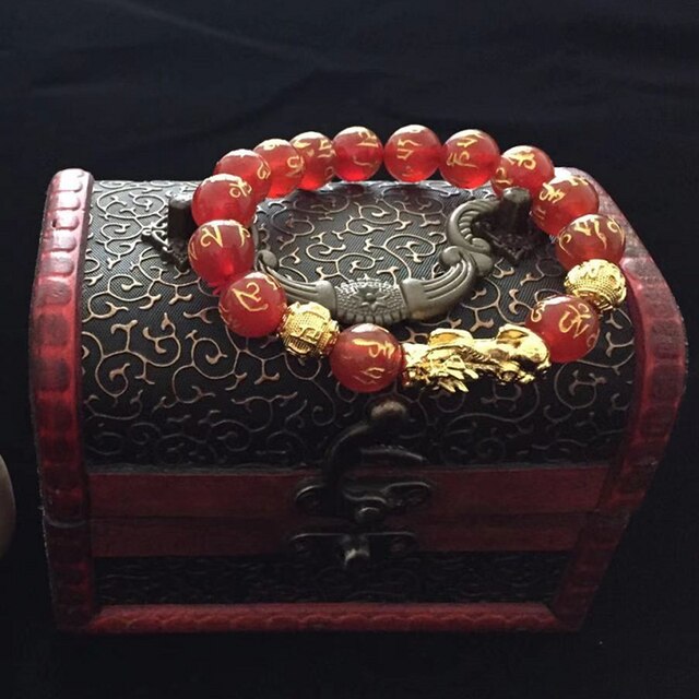 Bransoletka Feng Shui Pixiu z poziomem 7A, wykonana z materiału alloy, dla mężczyzn i kobiet - bogactwo, szczęście, amulet, biżuteria - Wianko - 8