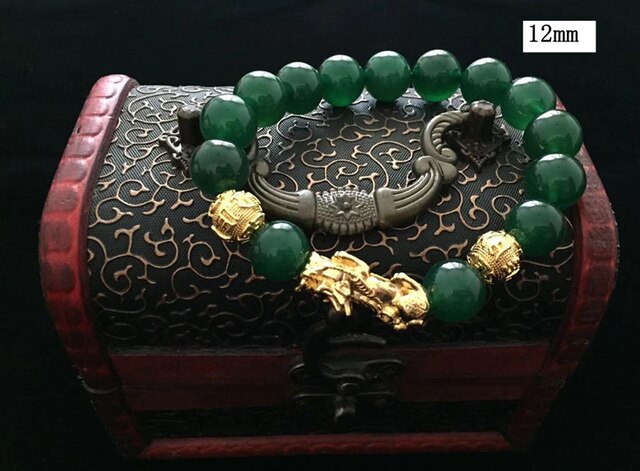 Bransoletka Feng Shui Pixiu z poziomem 7A, wykonana z materiału alloy, dla mężczyzn i kobiet - bogactwo, szczęście, amulet, biżuteria - Wianko - 4
