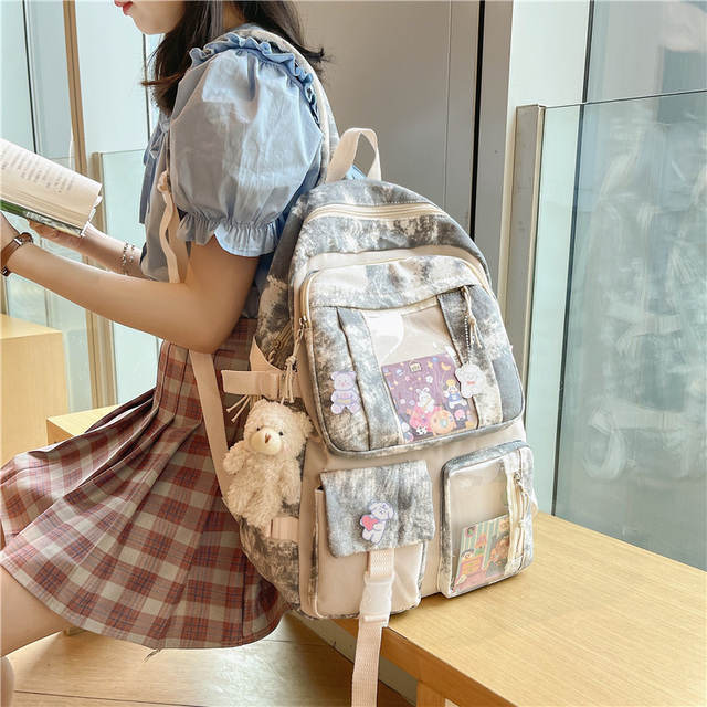 Plecak damski na laptopa i podróże JOYPESSIE Fashion College Girls - Mochila Kawaii Bookbag - Wianko - 20