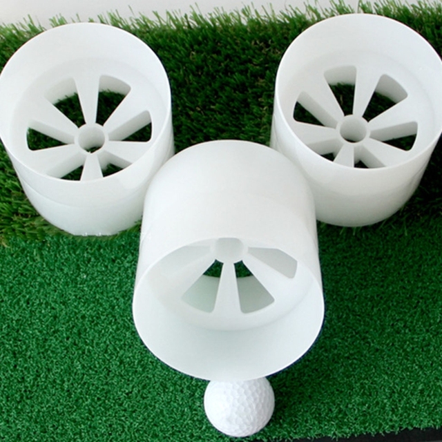 Automat treningowy do golfa z zielonym otworem - praktyczny puchar maszt do ćwiczeń w ogrodzie - Wianko - 1