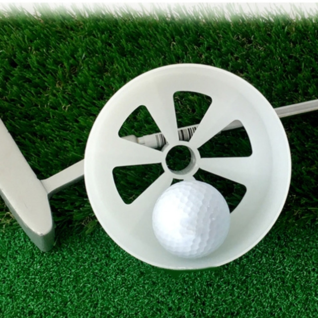 Automat treningowy do golfa z zielonym otworem - praktyczny puchar maszt do ćwiczeń w ogrodzie - Wianko - 6