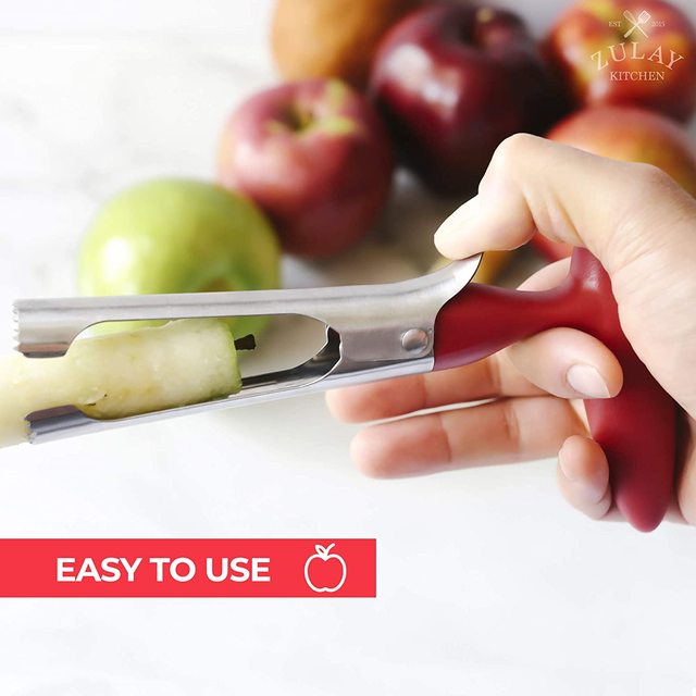 Wydrążacz jabłek Premium Apple Corer - łatwe i trwałe usuwanie gniazd na gruszki, paprykę, Fuji, Honeycrisp, galę i różową damę - Wianko - 3