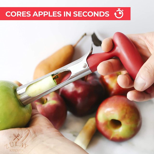 Wydrążacz jabłek Premium Apple Corer - łatwe i trwałe usuwanie gniazd na gruszki, paprykę, Fuji, Honeycrisp, galę i różową damę - Wianko - 2