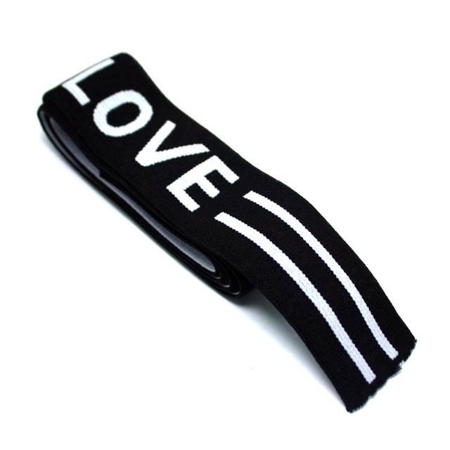 Wykwintna elastyczna opaska do spódnicy o wysokiej jakości - litera „Miłość” w nowym stylu mody - Wianko - 4