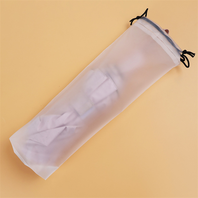 Torba na parasol wielokrotnego użytku z jedwabiu i przezroczystego plastiku - 1/5/10 sztuk, sznurek, organizer do przechowywania - Wianko - 9