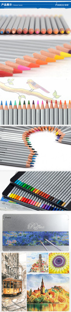 Nietoksyczne kredki Marco Raffine w metalowym pudełku - profesjonalny zestaw 24-72 kolorów - Wianko - 3