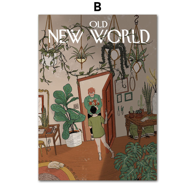 Obraz na płótnie Stary Nowy Świat - ilustracja z magazynu New Yorker w stylu skandynawskim - Wianko - 7