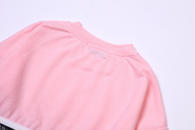 Różowe zestawy jesienne-zimowe ubrania dla dziewczynek: bluzy + spodnie - strój bożonarodzeniowy, sportowy garnitur dla dzieci (3-7 lat) - Wianko - 16