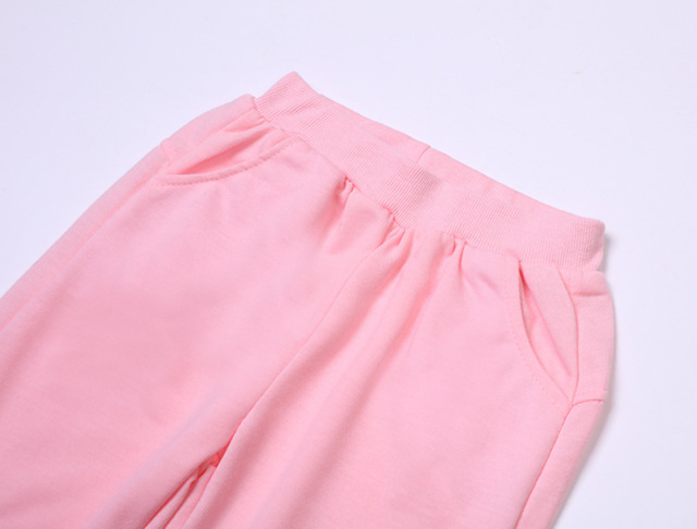 Różowe zestawy jesienne-zimowe ubrania dla dziewczynek: bluzy + spodnie - strój bożonarodzeniowy, sportowy garnitur dla dzieci (3-7 lat) - Wianko - 19