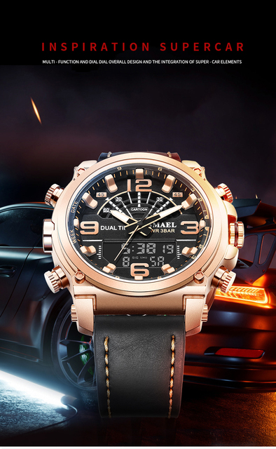Męski zegarek luksusowy bransoletka kwarcowa 30M wodoodporny z luminous hands SL-6012 - Wianko - 1