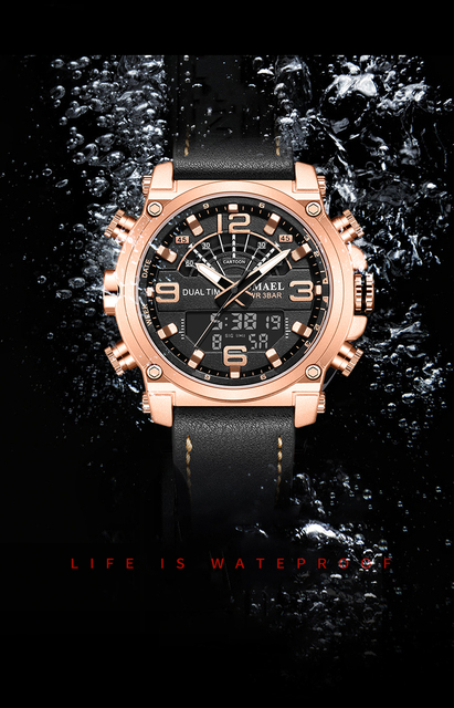 Męski zegarek luksusowy bransoletka kwarcowa 30M wodoodporny z luminous hands SL-6012 - Wianko - 10