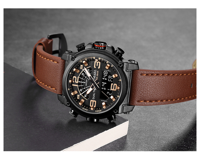 Męski zegarek luksusowy bransoletka kwarcowa 30M wodoodporny z luminous hands SL-6012 - Wianko - 4