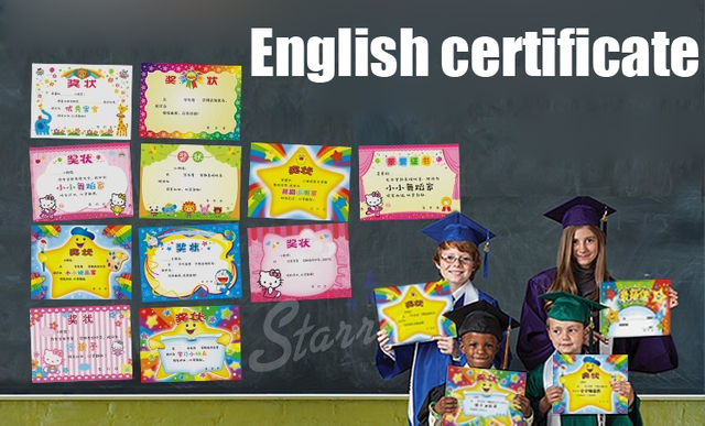 50 arkuszy nagród dla studentów - certyfikat jakościowy, pohwały szkolne - język angielski, materiały dydaktyczne - Wianko - 1