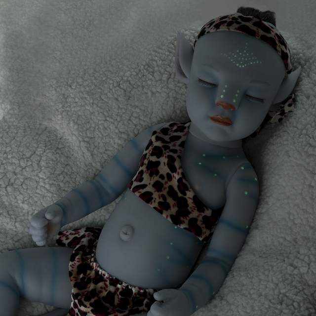 Lalka RSG Bebe Reborn 20 cali z podświetlaną twarzą - silikonowe nadwozie i winylowe ciało dla dzieci - Wianko - 7