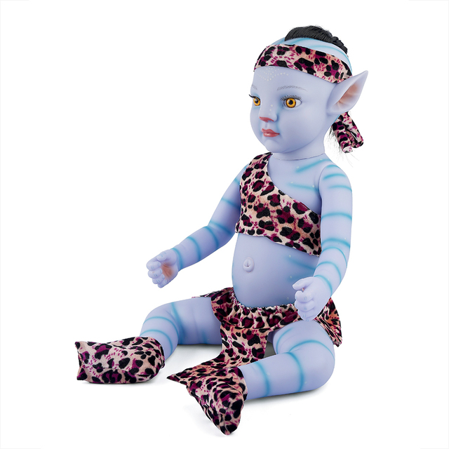 Lalka RSG Bebe Reborn 20 cali z podświetlaną twarzą - silikonowe nadwozie i winylowe ciało dla dzieci - Wianko - 2
