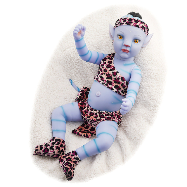 Lalka RSG Bebe Reborn 20 cali z podświetlaną twarzą - silikonowe nadwozie i winylowe ciało dla dzieci - Wianko - 4