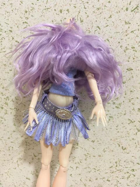 Sukienka spódnica dla lalek Bratz Handmade, 1/6 skala Monster High, DIY dekory, modowa odzież dla lalek - Wianko - 19
