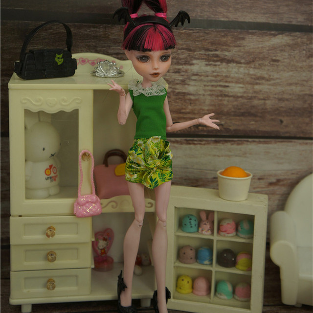 Sukienka spódnica dla lalek Bratz Handmade, 1/6 skala Monster High, DIY dekory, modowa odzież dla lalek - Wianko - 3