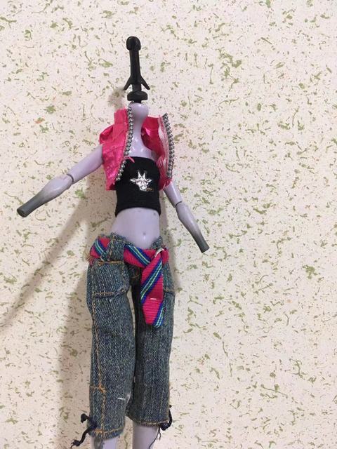 Sukienka spódnica dla lalek Bratz Handmade, 1/6 skala Monster High, DIY dekory, modowa odzież dla lalek - Wianko - 13