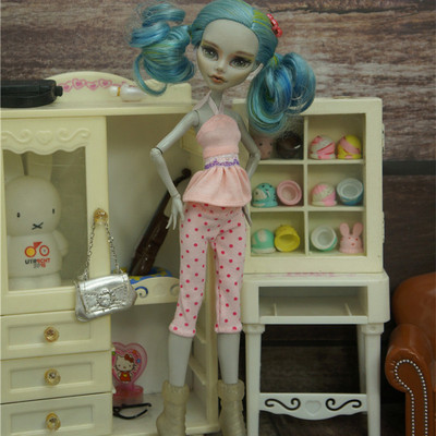 Sukienka spódnica dla lalek Bratz Handmade, 1/6 skala Monster High, DIY dekory, modowa odzież dla lalek - Wianko - 8