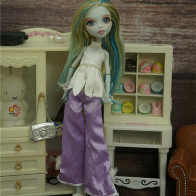 Sukienka spódnica dla lalek Bratz Handmade, 1/6 skala Monster High, DIY dekory, modowa odzież dla lalek - Wianko - 6