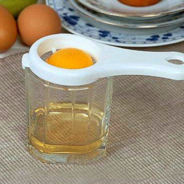 Plastikowy separator jaj, do oddzielania białka i żółtka, narzędzie kuchenne do gotowania jaj - 1 szt - Wianko - 3