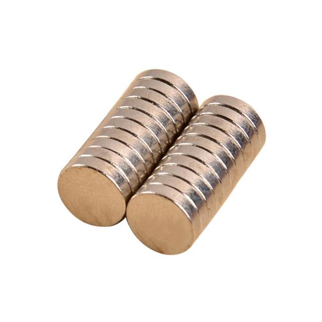 20 sztuk magnesów trwałych neodymowych N40, 8x2mm, silne, okrągłe tarcze bloki ziem rzadkich - Wianko - 10