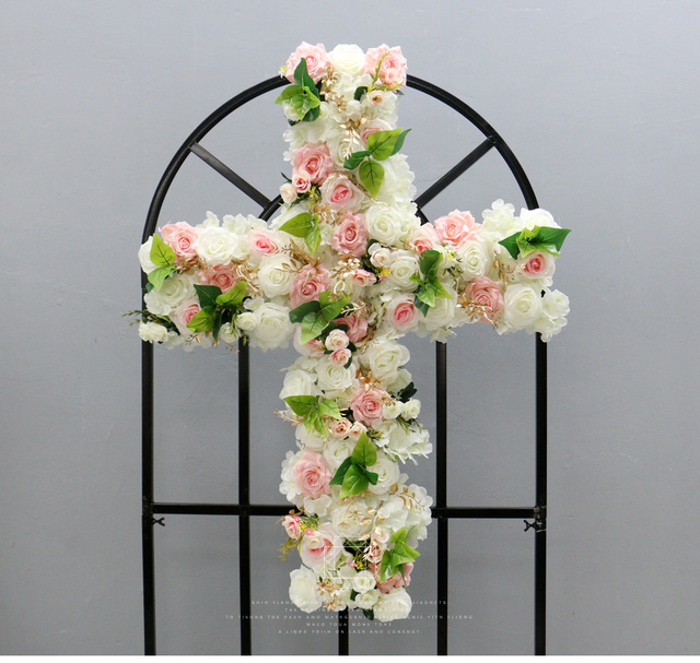 TXMON - kwiaciarnia sztucznych krzyży - romantyczna róża na ślub, Boże Narodzenie, fotografia - dekoracja ścian - Wianko - 1