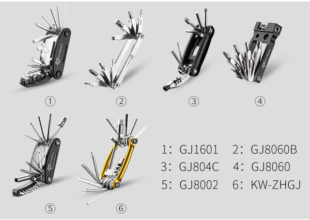 ROCKBROS Multitool rowerowe 16 w 1 Brompton MTB śrubokręt narzędzie do naprawy roweru - Wianko - 3