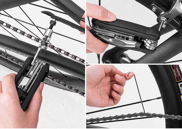 ROCKBROS Multitool rowerowe 16 w 1 Brompton MTB śrubokręt narzędzie do naprawy roweru - Wianko - 15