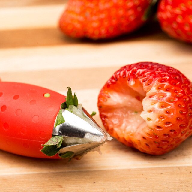 Przenośny obieracz do truskawek z usuwaczem górnych liści, idealny do owoców i pomidorów - Wianko - 7