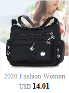 Kobieca torba na ramię z nylonu 2021, wodoodporna, podróżna, czarne modne torby dla pań - Wianko - 1