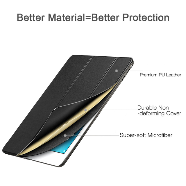 Funda na tablet Huawei MediaPad T3 10 9.6 AGS-W09 AGS-L09 AGS-L03 ze stojakiem i uchwytem ochronnym, odwracalna pokrywa + szkło hartowane - Wianko - 2