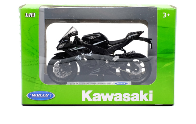 Model motocykla Kawwasaki Ninja ZX10R odlew 1:18 ze stopu – zabawka dla dzieci i kolekcjonerów - Wianko - 5