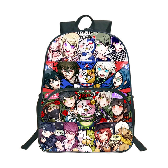 Plecak Anime Danganronpa Monokuma - wzór niedźwiedzia, podróżny, na laptopa (Mochila Torba Studentka Nastolatka Szkoła Książka Podróż) - Wianko - 31