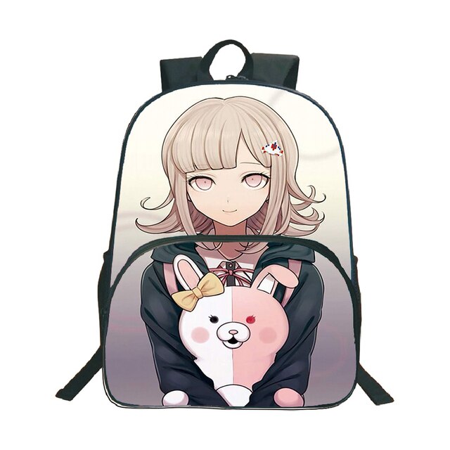 Plecak Anime Danganronpa Monokuma - wzór niedźwiedzia, podróżny, na laptopa (Mochila Torba Studentka Nastolatka Szkoła Książka Podróż) - Wianko - 6